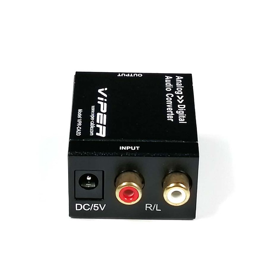 VPR-CA2D audio converter analog to digital signal output sampling rate of 48 KHz. Black