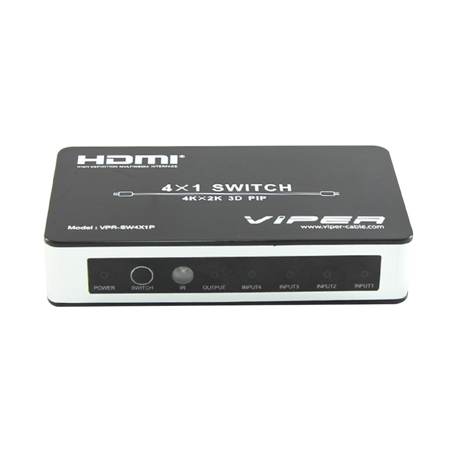VPR-SW4x1P HDMI SWITCH HDMI 4 : 1 White-Black