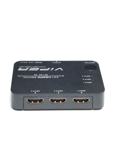 VIPER VPR-SW3X1 HDMI Switch 3 x HDMI Input and 1 x HDMI Output Black
