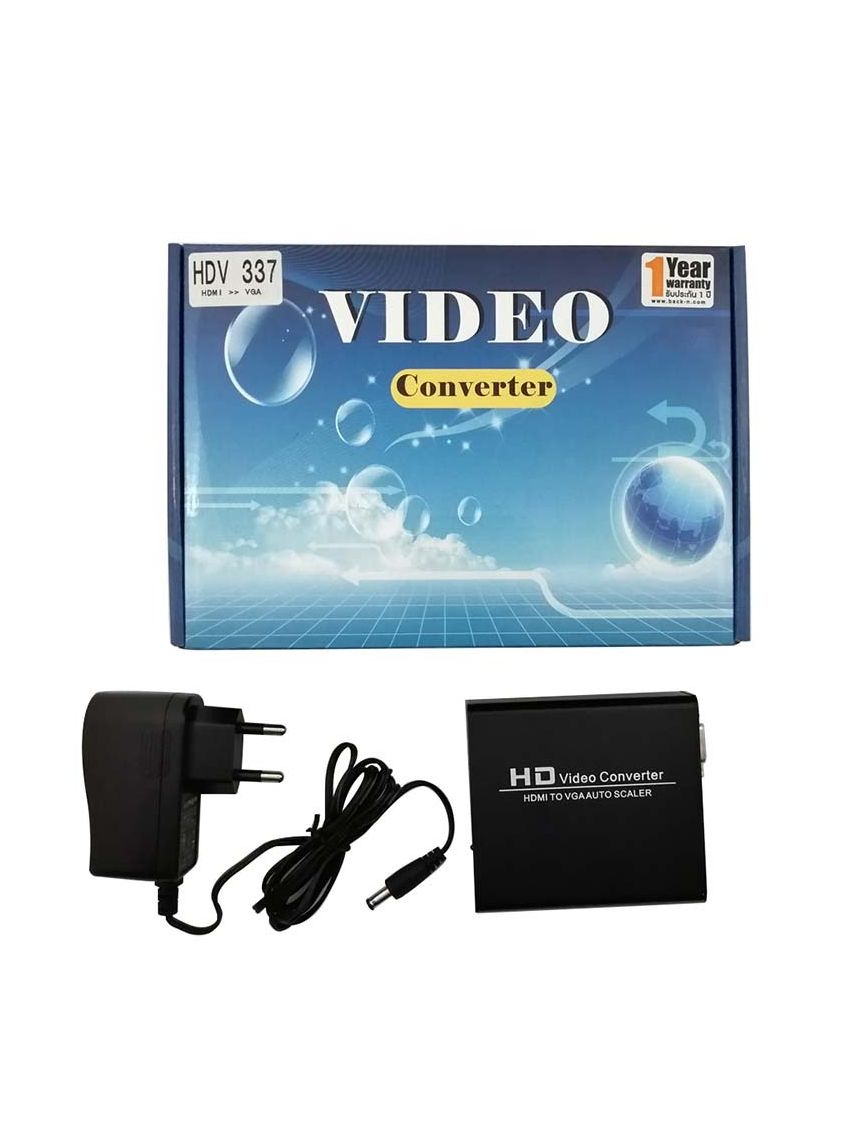 VIPER HDV-337 HDMI To VGA Auto Scaler HDMI Input Converter Black