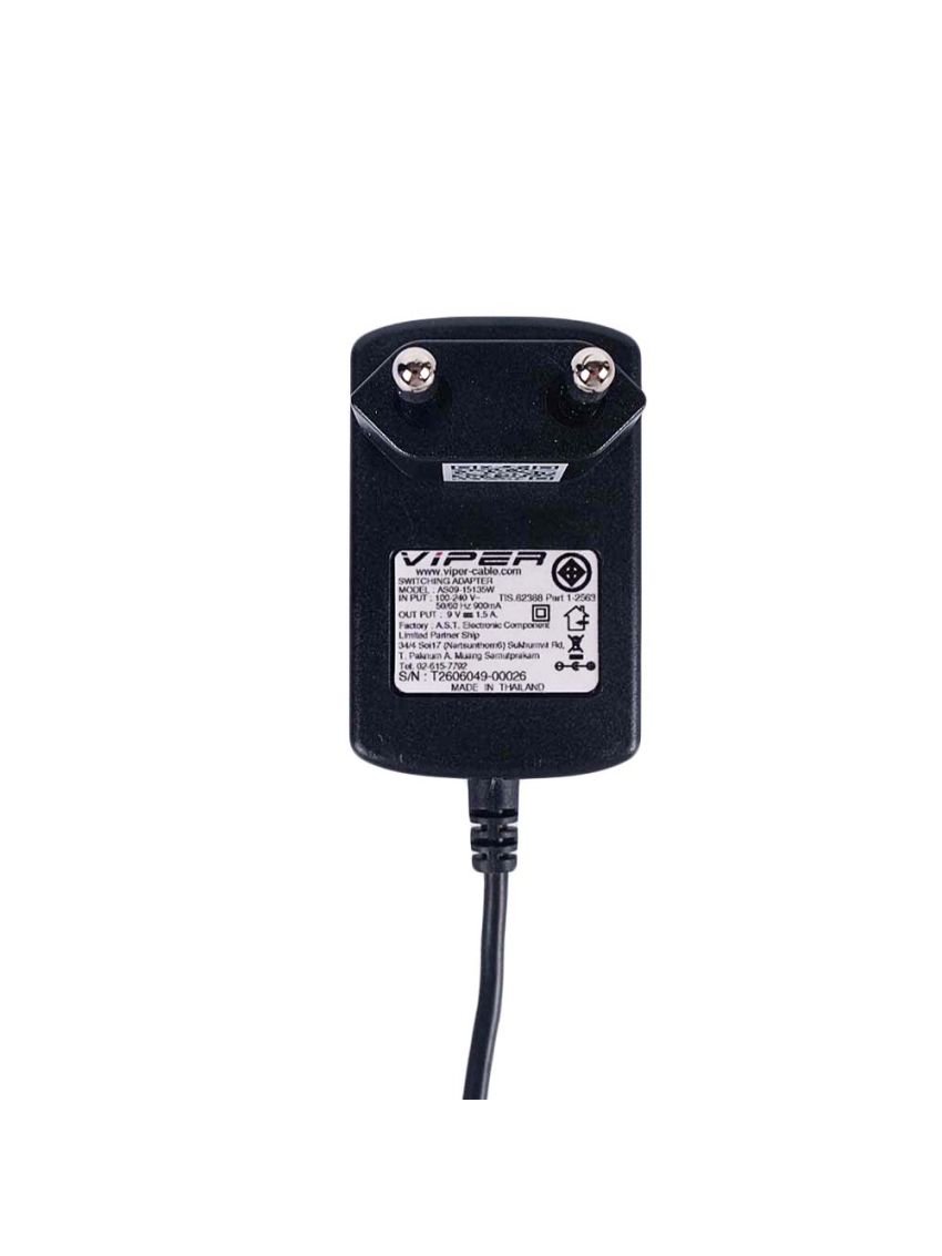 VIPER Switching Adapter VPR0915-107400 (9V 1.5A) TIS Certified