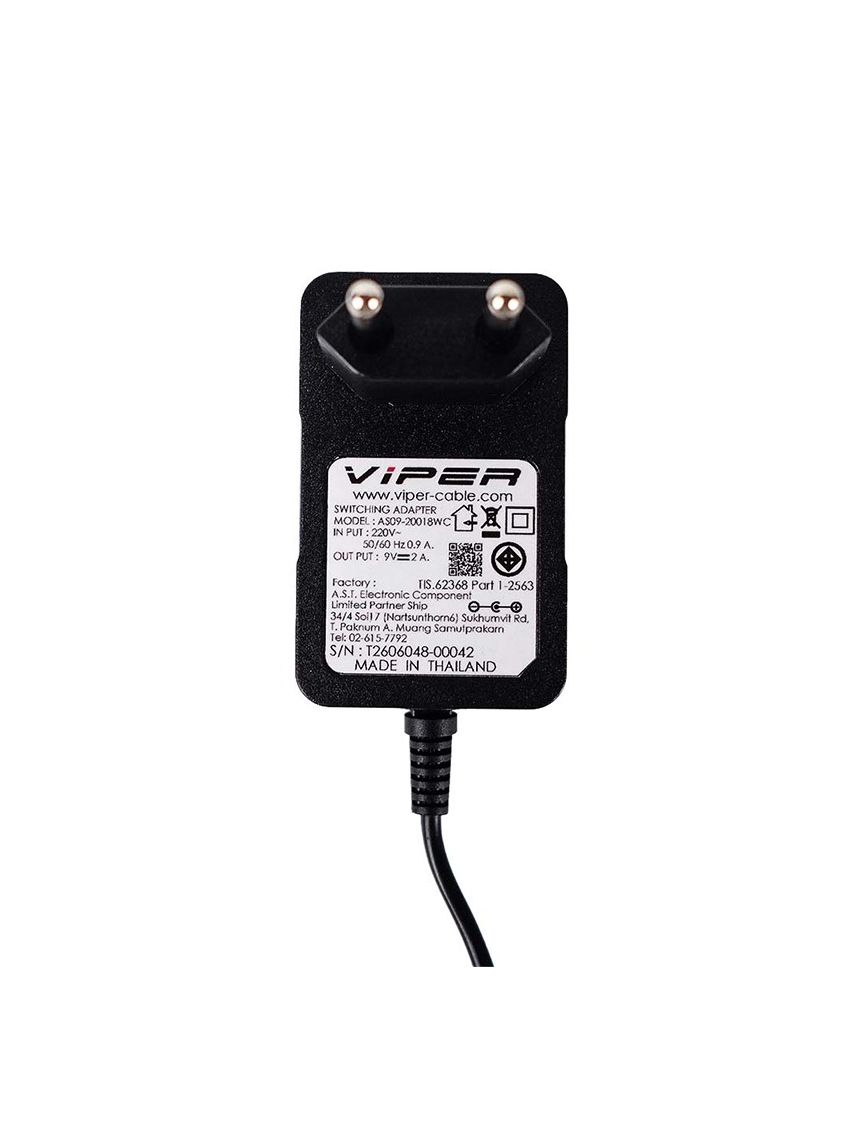 VIPER Switching Adapter VPR0920C-170480 (9V 2A) TIS Certified