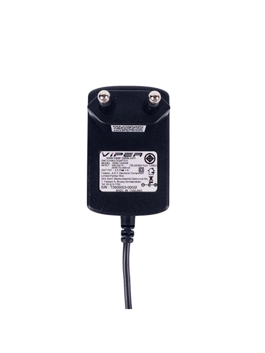VIPER Switching Adapter VPR09510-170400 (9.5V 1A) TIS Certified