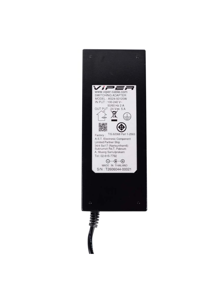 VIPER Switching Adapter VPR2450-250550 (24V 5A) TIS Certified